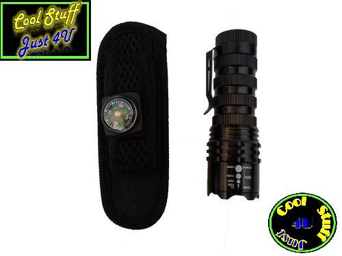 103 LUMENS LED WATERPROOF FLASH LIGHT / TORCH - 3 x zoom modes!!!